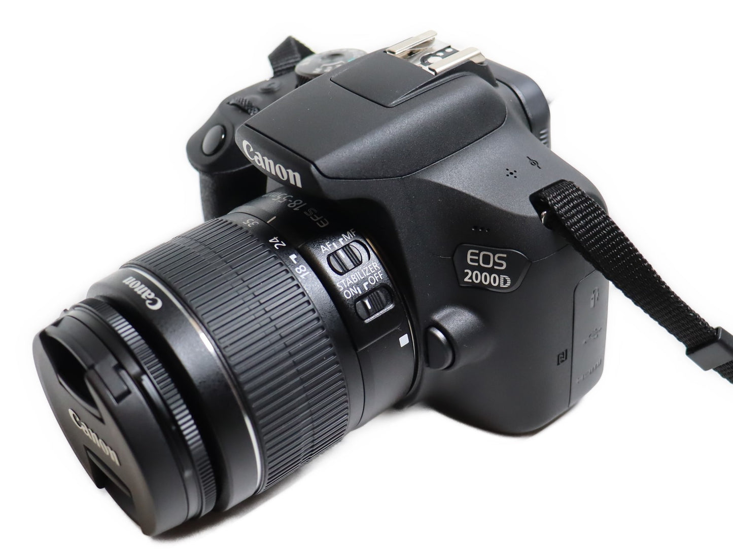 Canon EOS 2000D Spiegelreflexkamera 24,1 MP 58mm Objektiv EF-S 18-55 - Schwarz
